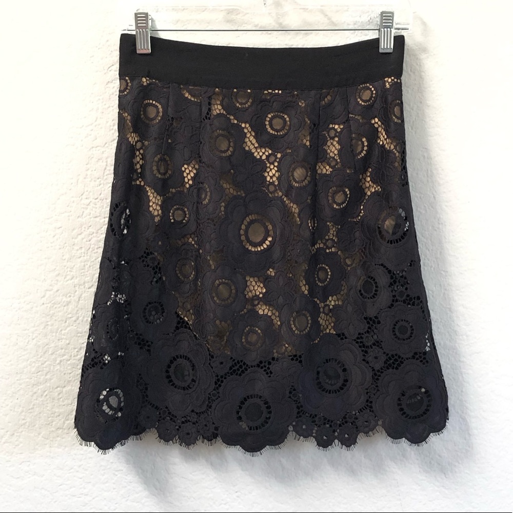 For Love and Lemons Sonya Skirt Lace Black Sz Sm - Picture 3 of 5
